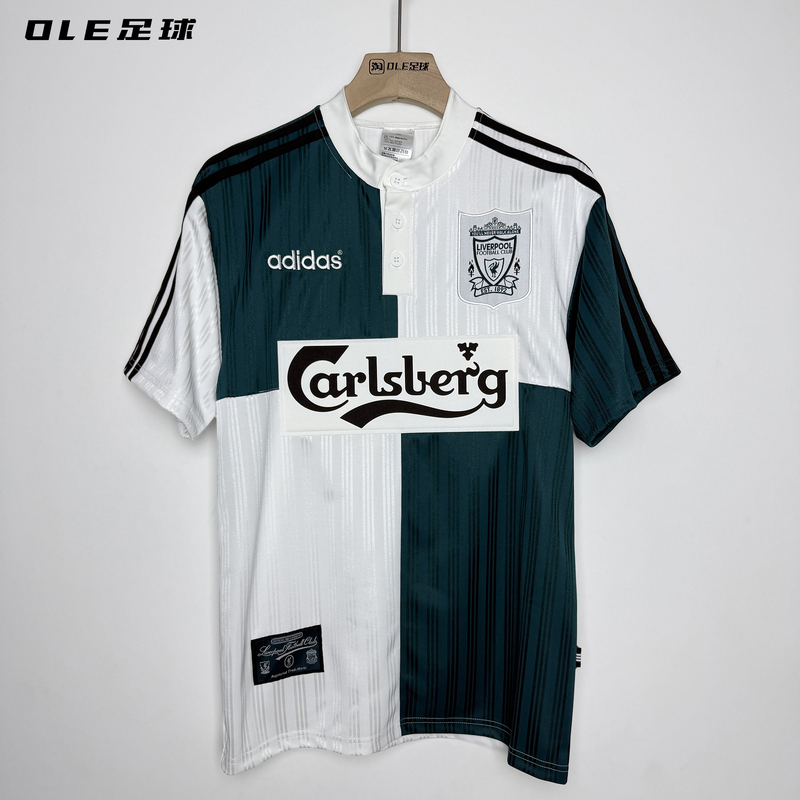 Ole Football Adidas Liverpool 1995/96 Retro Replica Away Short-Sleeved Jersey Ka8093