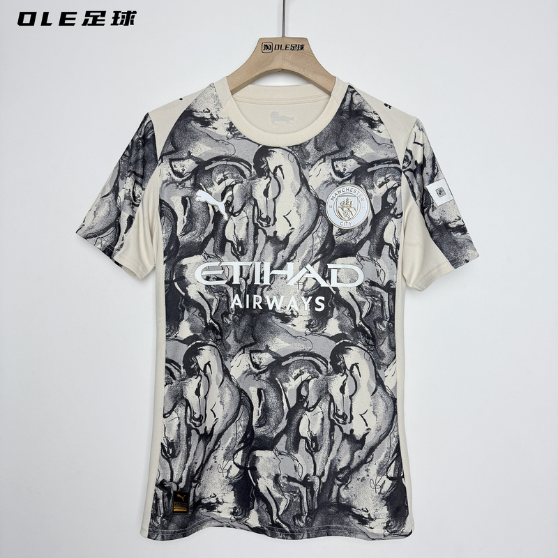 Ole Football Puma Manchester City 25-26 Year of the Horse Special Edition Fan Version Short-Sleeved Jersey 785894-02