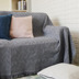 ins nordic đơn giản màu xám sofa kẻ sọc vải sofa chăn bọc vải bụi che nắp bảo vệ bìa đầy đủ - Bảo vệ bụi áo trùm vệ sinh máy lạnh Bảo vệ bụi