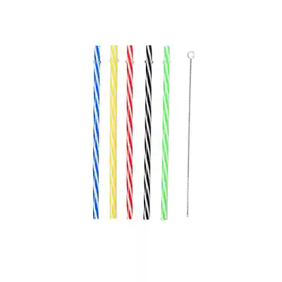 Send brush 25 hard plastic straw colored hard straw thick straw can be reused