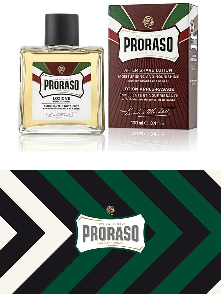 Ý Palazzo Proraso nhập khẩu sau cạo râu đàn hương gỗ đàn ông của sau khi cạo râu làm mới chăm sóc 100 ml combo chăm sóc da mặt cho nam