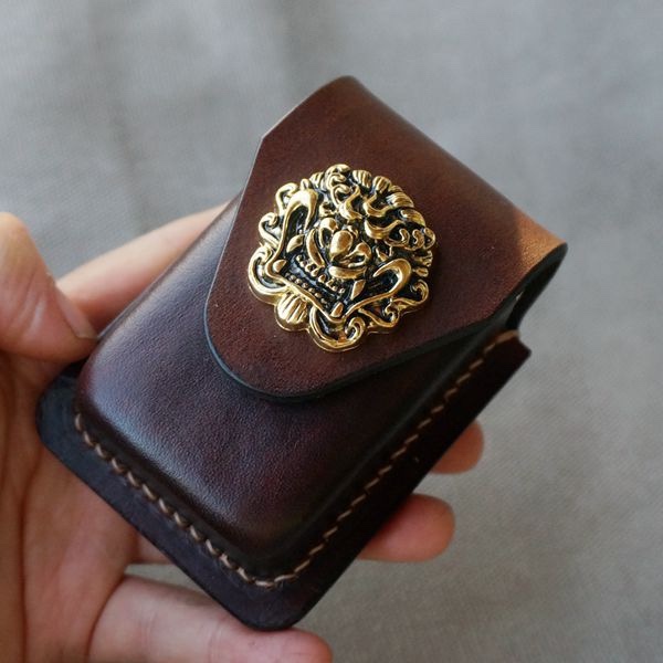 Genuine Leather Glasses Case, Foldable Reading Glasses Pouch, Waist-Hanging, Thickened Cowhide with Magnetic Clasp, Pressure-Resistant, First-Layer Leather Glasses Bag, Portable Genuine Leather Glasses Case, Foldable Reading Glasses Pouch, Waist-Hanging, Thickened Cowhide with Magnetic Clasp, Pressure-Resistant, First-Layer Leather Glasses Bag, Portable