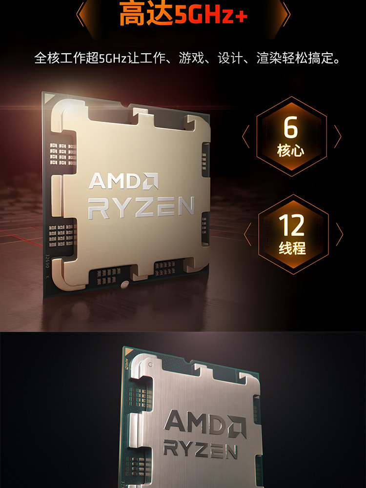 AMD B650M Motherboard CPU Bundle: Ryzen 9600X B850 ITX - Taobao product photo 5