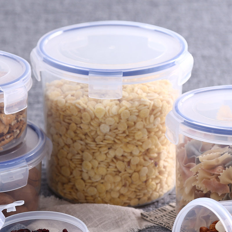 Anlige round fresh-keeping box food sealed box bento box miscellaneous grain storage box fresh-keeping bowl refrigerator storage box