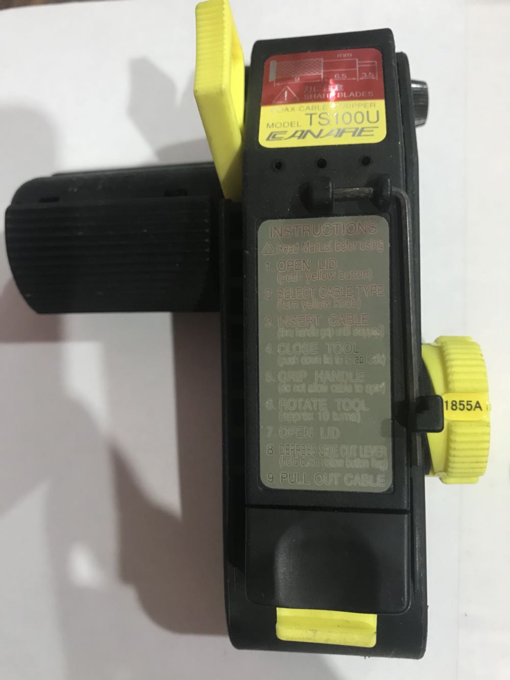 BELDEN 1855A 1694A wire with CANARE TS100U stripper L-4 5CHD wire stripper