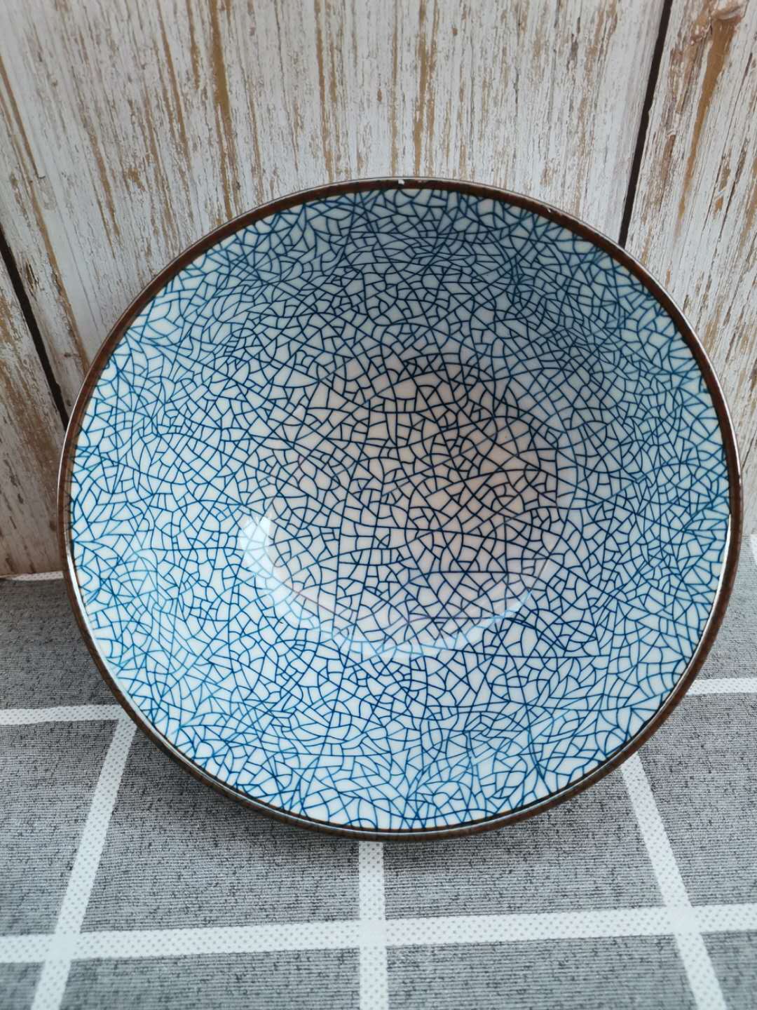 Underglaze color Nordic household ceramic instant noodle bowl Japanese salad bowl ramen bowl with bubble noodle bowl net red