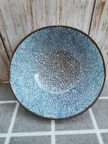 Glazed color Nordic Home Ceramic Bubble Noodles Bowl Japan style salad bowl Noodle Bowl noodle bowl mesh red