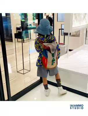 iaiammo Western style parent-child children adult suit shorts 5-point pants 5-point pants