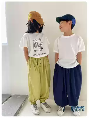 iaiammo 2021 summer foreign school children summer thin Joker soft skin-friendly Tencel modal mosquito pants