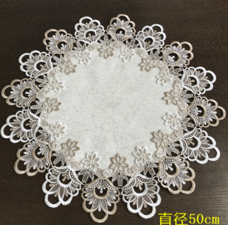 Bảng vải đôi vòng bảng quay vải vải màu tròn nhỏ placemats bảng Bảng lớp Mỹ Continental - Khăn trải bàn khăn bàn