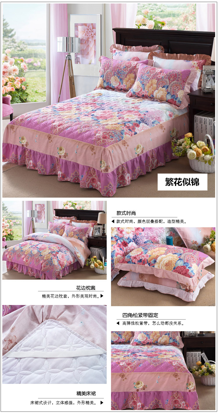 Cotton phim hoạt hình chăn bông đệm giường trẻ em bông cộng với giường bông trải giường trampoline tấm trải giường chăn đơn mảnh đặc biệt cung cấp ga giường viền họa tiết