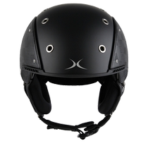2019-20 INDIGO CUBE black mesh leather single double board mens and womens ski helmet
