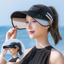  Sunscreen hat womens sunshade anti-ultraviolet face cover cycling hat Korean version of the tide outdoor sports wild Xiaha sun hat