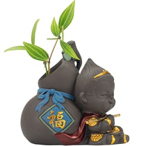 Creative Sun Small Santa Epiphany Pendulum ceramic Personality Boutique Tea Dau Tea Favorite to raise hydroponic plant Utensil Floral