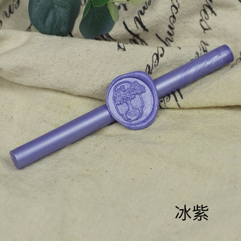 Ice Purplecircular Lacquer wax stick   Retro Fire paint seal special-purpose Sealing wax   envelope seal   Lacquer wax strip 59 colour