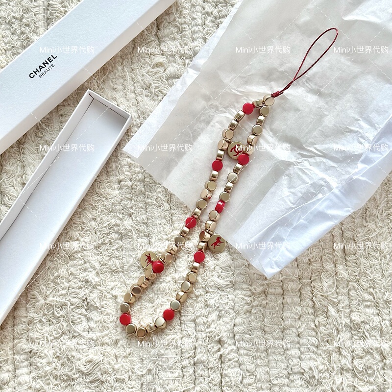 Chanel 2026 New Model Phone Chain, Year of the Horse New Year Pendant, Hanging Ornament, Beauty Counter Gift