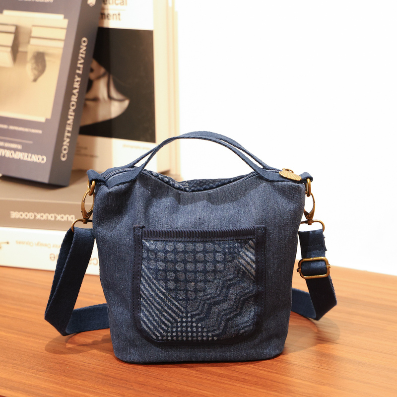Marian 2026 Spring and Summer New Original Design Patchwork Denim Crossbody Lightweight Cloth Bag Women's Casual Versatile Bag