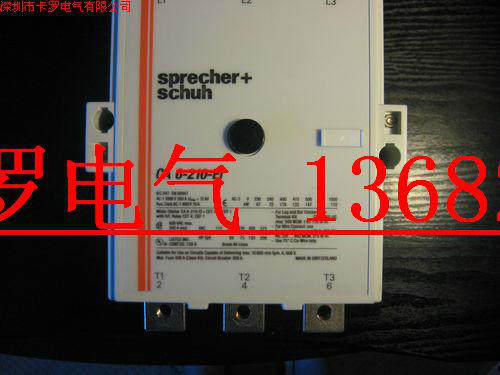 Original clothing imports Swiss Sprecher Schuh CA6-210-EI AC/DC contactor