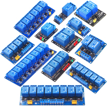 1 2 4 6 8-way relay module high and low level touch strip light optocoupler isolation 3 3V module