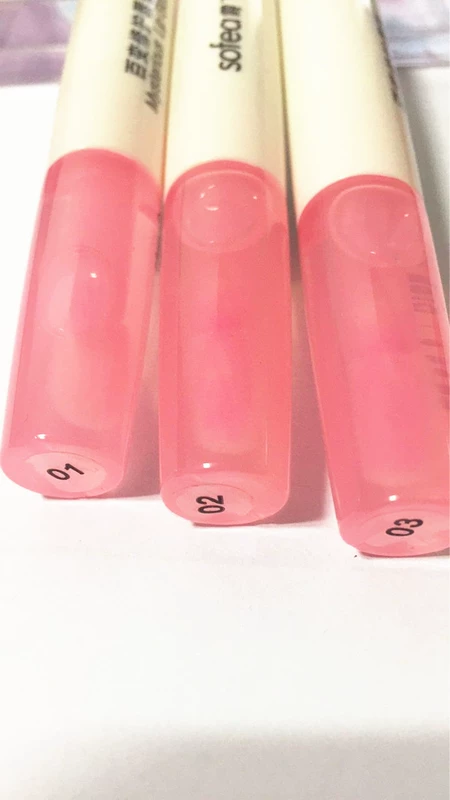 Thượng Hải Xiafei Variety Repair Lip Gloss Light Color Lip Balm Kết hợp dưỡng ẩm Double Head Design Authentic - Son bóng / Liquid Rouge