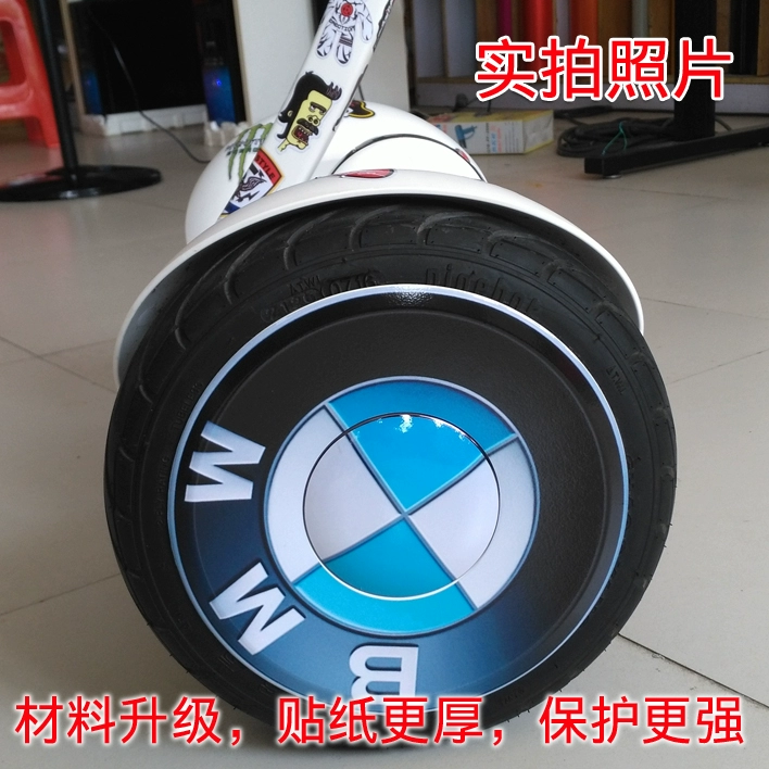 Xiaomi Số 9 Nhãn dán xe cân bằng số 9 Nhãn dán bảo vệ xe cân bằng Bánh xe Logo BMW Nhãn dán giả BMW Nhãn dán xe - Smart Scooter