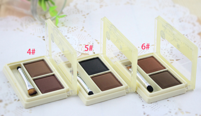 Đích thực Ling điểm sữa đậu nành hai màu lông mày bột từ thrush không thấm nước không nở lâu dài không đánh dấu Hàn Quốc lông mày bút chì lông mày bút chì chì innisfree