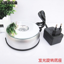 Flying song music box with LED colorful luminous rotating base can be put music box ornaments turntable table