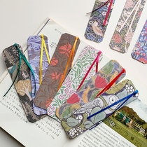 British import VA museum retro pattern bookmark creative ribbon cloth paper art ancient style literary ceremony