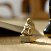 Ruiji Brass stamps of the finished product Gei seal of the French painting booksChinese wind small gift souvenirs