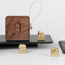 Xiling Yinshe engraving seal name fixed engraving seal engraving ink mud storage portable hand account calligraphy signature Chinese style