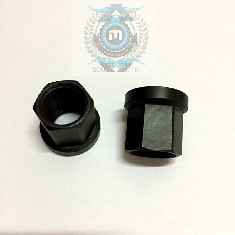 Taiwan production CNC chromium-molybdenum steel BMX rear axle rear flower drum nut screw inner diameter 14MM outer diameter 17MM lifetime warranty
