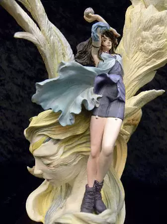 ШоуУ Final Fantasy 8 Призывающее Зверя Ления Сиан 40см ручная работа Японская версия подлинная статуя