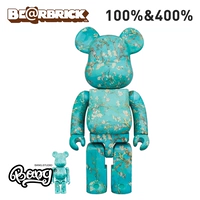 [Банг] Pre -Sale Bearbrick 400% 100% Van Gogh Van Gogh Синхуа Знаменитый окрашенный штифт медведь