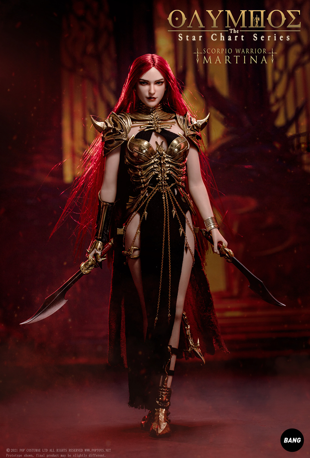 POP COSTUME Olympus Star Chart Series Female Scorpio Warrior