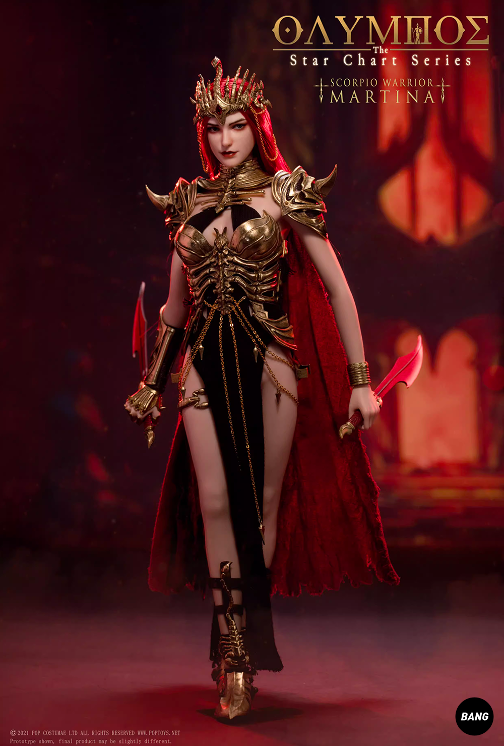 その他 POP COSTUME 1/6 Olympus-The Star Icarti POP COSTUME Olympus Star Chart Series Female Scorpio Warrior