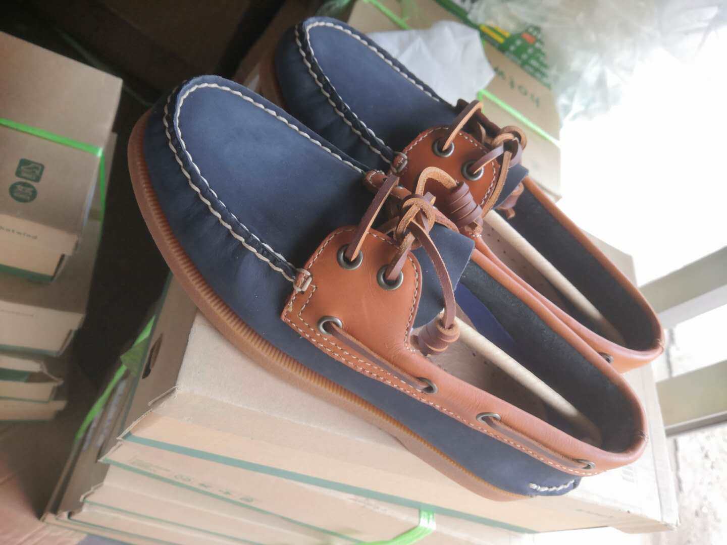 European and American 100 hitchhiking Sailing Casual Shoes Sailing Shoes handsewn men and women casual shoes