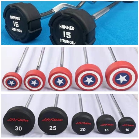 USA Long Humvee Jian Li Jian 1 2 m fixed barbell straight lever Rod PU Environmental Protection Material Pure Steel Inner Core