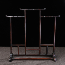 Old collection returned to the elegant study room ornaments rosewood Ming style three-door pen stand brush hanging