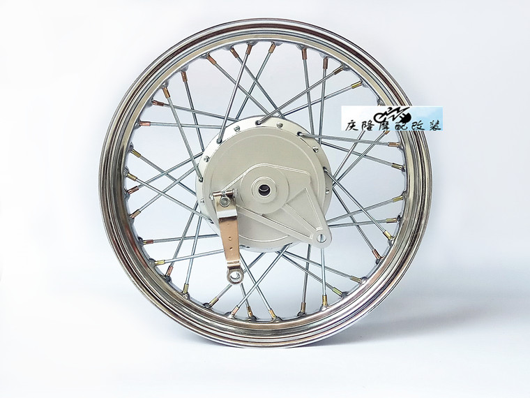 Xe máy GN250 sửa đổi retro mở rộng trung tâm lắp ráp cỏ trên bay 250 nan bánh xe dây QS ST sửa đổi - Vành xe máy vành xe honda dream