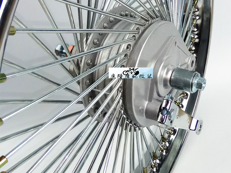Gia Lăng 70 xe máy retro wheel hub lắp ráp JL70 mở rộng vòng thép Honda Cub 72 nan hoa dây bánh xe hub wave alpha bánh mâm