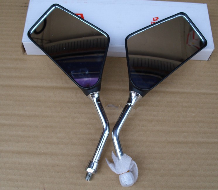 Suitable for construction of Yamaha SR150 mirror Jinhu JYM White Rod front and back teeth mirror rearview mirror