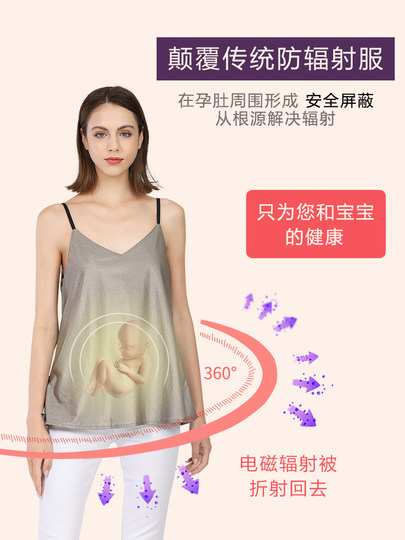 防辐射孕妇服装上班族电脑内穿隐形肚兜短裤怀孕期辐射防护衣正品