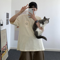 Summer cartoon creative print short-sleeved T-shirt