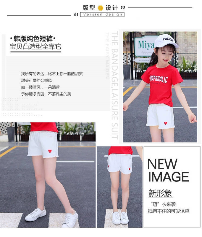 Quần áo trẻ em trẻ em quần short trẻ em mỏng 2020 bé trai mùa hè cotton bé gái quần short denim mặc ngoài xu hướng quần hot - Quần jean