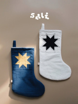 Salt bails for new products limited hand sewn arctic starry Christmas stockings home Christmas decorations gift socks