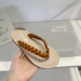 Детские плетеные сланцы, летние сандалии, пляжная обувь, в корейском стиле, в западном стиле