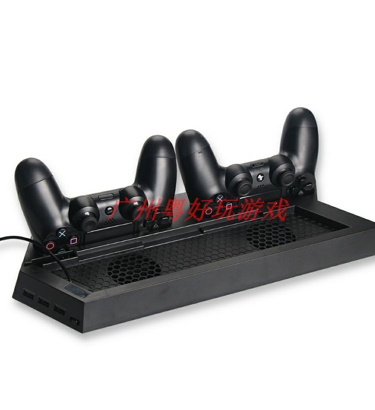 2017 mới PS4 Slim / PS4 lưu trữ đa năng cơ sở tản nhiệt đa năng + xử lý sạc đôi - PS kết hợp thiết bị kết nối bluetooth