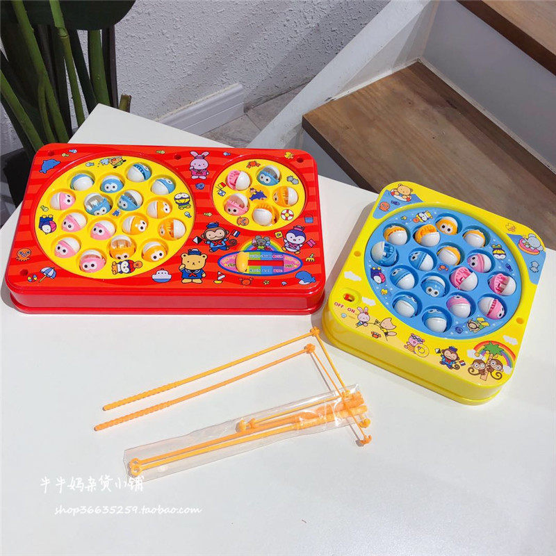 Children's fishing toy kit Rotary electric indoor toy boy and girl baby Yi Yi Yi parent-child interactive table tour