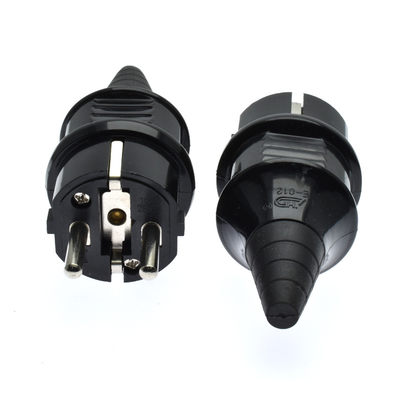 European standard wiring plug 16A250v two cylindrical feet European European standard German standard generator disassembly without wire plug