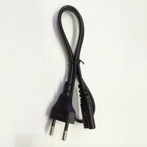 European standard two-circle power cord with 8-character suffix for camera adapter